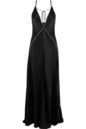 Stella McCartney Crystal-embellished V-neck gown