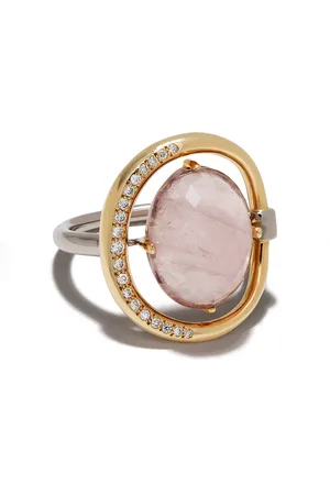 CHARLOTTE CHESNAIS 18kt rose gold Project Special Surmesure pink gemstone and diamond ring