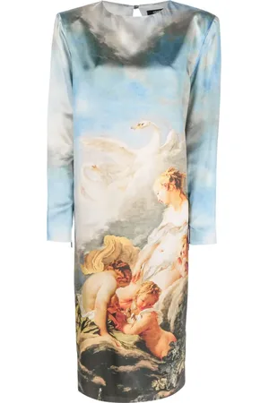 Roberto Cavalli Graphic-print mid-length dress