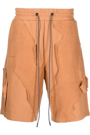 MOSTLY HEARD RARELY SEEN Patchwork drawstring shorts