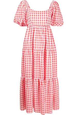 KITRI Gingham-patterned dress