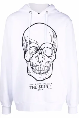 Philipp Plein Crystal-skull pullover hoodie
