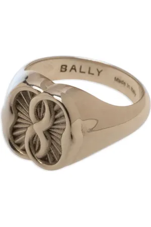 Bally Emblem-motif signet ring