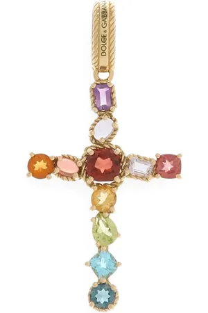 Dolce & Gabbana 18K yellow Rainbow multi-stone pendant