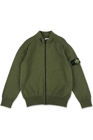 Stone Island Compass-motif fine knit cardigan