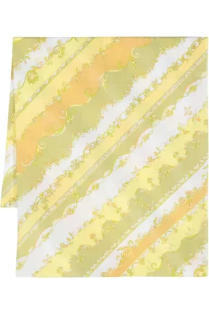 PUCCI Pre-Owned Floral striped cotton scarf
