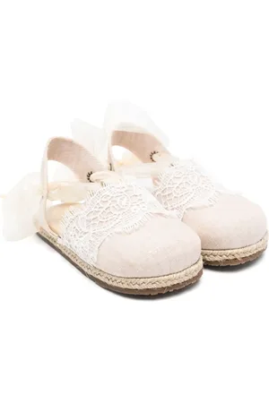 Babywalker Lace-detailed espadrilles