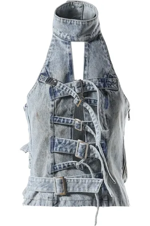 Natasha Zinko Strapped denim top