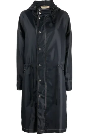 CHANEL 1990-2000s drawstring hooded coat