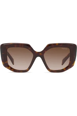 Prada Tortoiseshell-effect square sunglasses