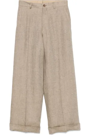 LUIGI BIANCHI MANTOVA Linen trousers