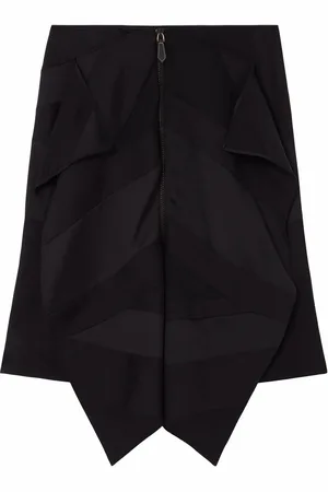 Burberry Flag drape-detail skirt