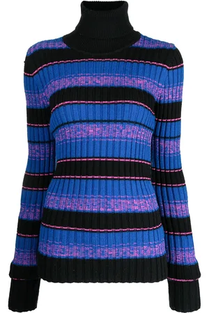 Maison Margiela Striped ribbed-knit jumper