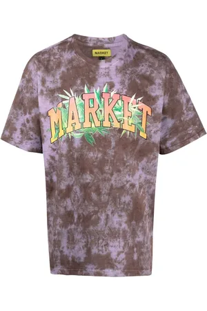 MARKET Logo-print tie-dye T-shirt