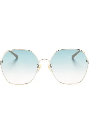 Chloé Oversized hexagonal-frame sunglasses