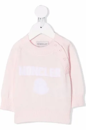 Moncler Long-sleeved logo knit jumper