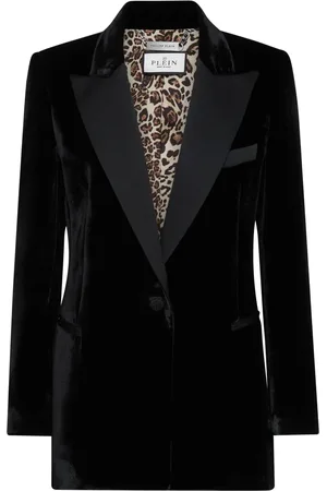 Philipp Plein Single-breasted velvet blazer