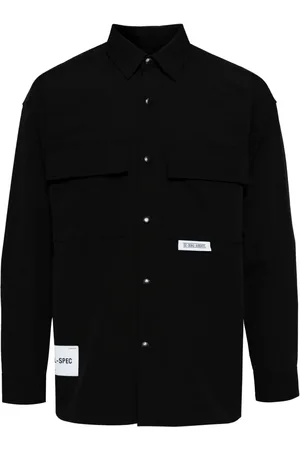 Izzue Logo-patch shirt