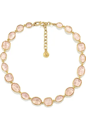 Goossens Cabochons -plated necklace