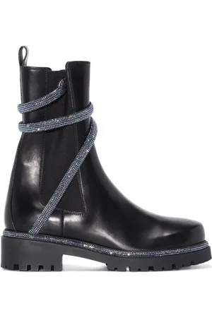 RENE CAOVILLA Cleo crystal-embellished boots