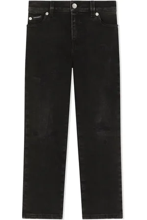 Dolce & Gabbana Graffiti-print straight-leg jeans