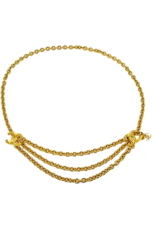 CHANEL 1990-2000 Double CC multi-chain belt