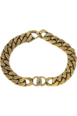 CHANEL 1980-1990s CC chain bracelet