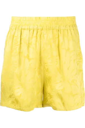 RTA Leaf-print short shorts