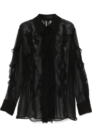 VALENTINO GARAVANI Floral-embroidered blouse