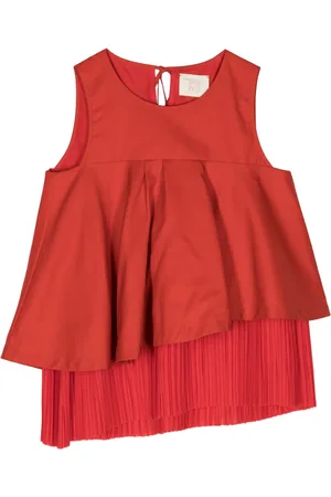 Shanshan Ruan Asymmetric ruffled top