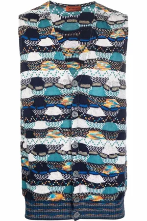 Missoni 2000s abstract-knit waistcoat