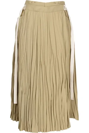 TOGA PULLA Pleated wrap midi skirt