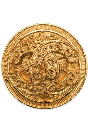 CHANEL 1994 Coco Mark medallion brooch