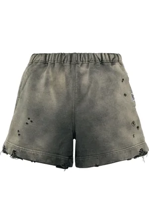 Maison Mihara Yasuhiro Distressed cotton shorts