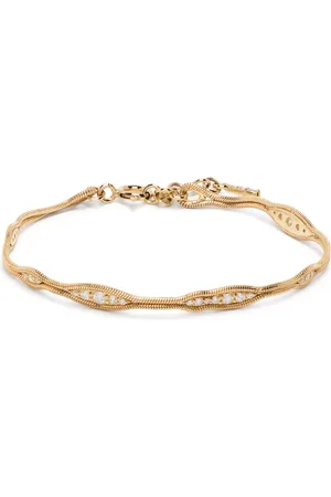 Fernando Jorge 18kt yellow Fluid diamond bracelet