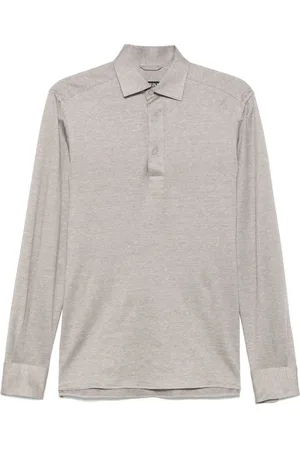 Ermenegildo Zegna M??lange-effect polo shirt