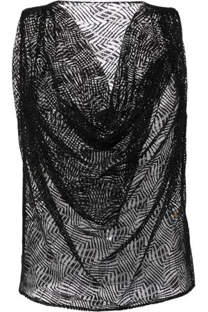 Saiid Kobeisy Lace draped top