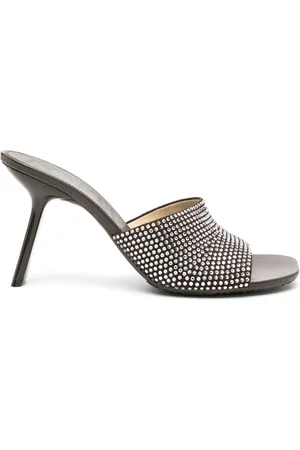 Loewe Petal 90mm rhinestone-embellished leather sandals