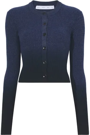 Proenza Schouler Gradient-effect ribbed cardigan