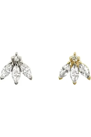 Lark & Berry 14kt The English Rose diamond earrings
