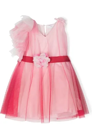 MONNALISA One-shoulder tulle dress