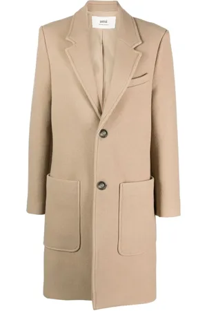 Ami Single-breasted virgin-wool coat