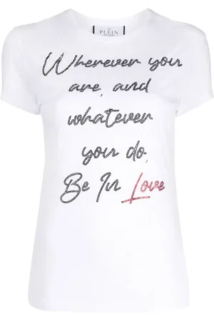 Philipp Plein Crystal embellished-slogan slim T-shirt