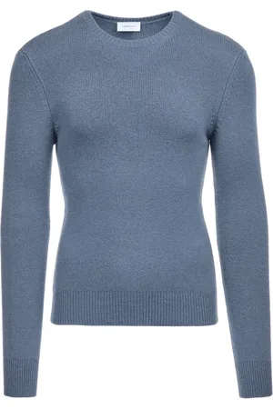 Salvatore Ferragamo Logo-plaque crew-neck jumper