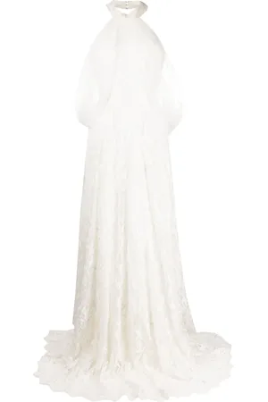 Saiid Kobeisy Halter-neck tulle beaded dress