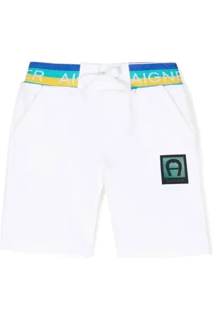 Aigner Logo-patch cotton track shorts