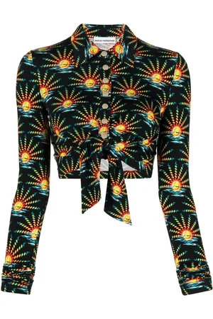 Paco rabanne Cropped tied blouse