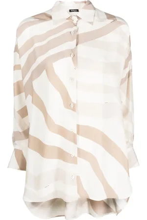 Kiton Abstract-print long-sleeve shirt