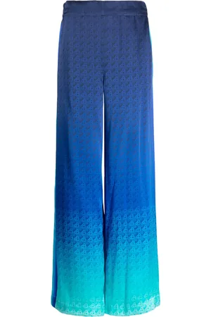 Casablanca The Night View silk wide-leg trousers