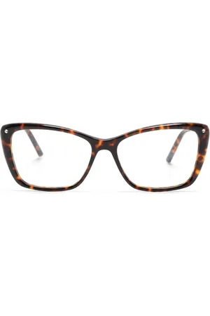 Carolina Herrera Tortoiseshell-effect cat-eye glasses